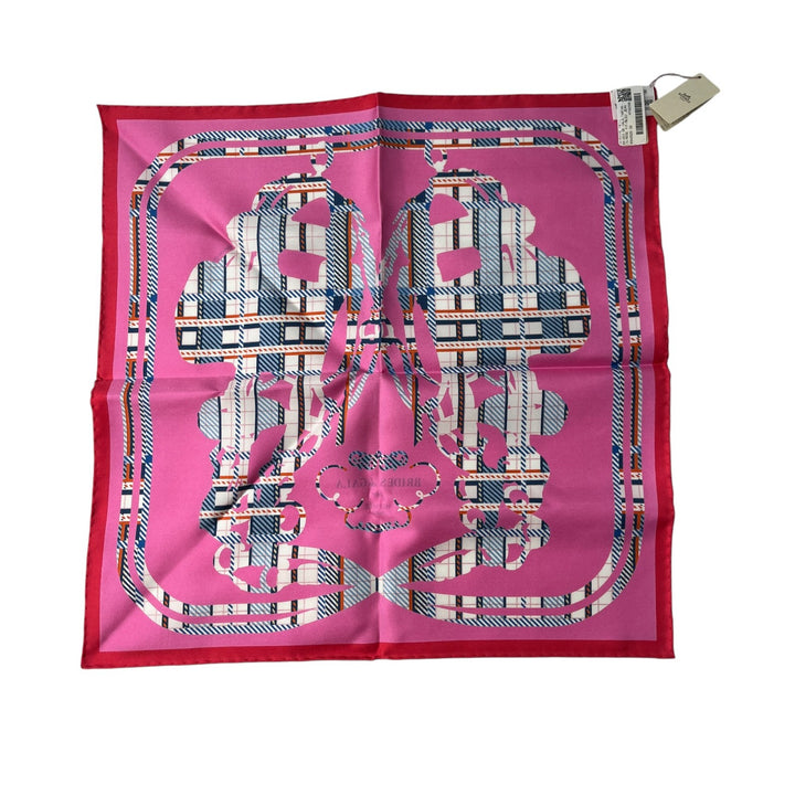 未使用 エルメス HERMES レディース ブリッド・ドゥ・ガラ・タータン ガヴロッシュ 45 スカーフ