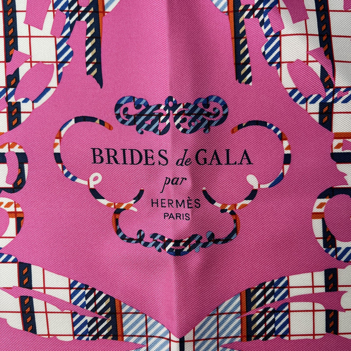 未使用 エルメス HERMES レディース ブリッド・ドゥ・ガラ・タータン ガヴロッシュ 45 スカーフ