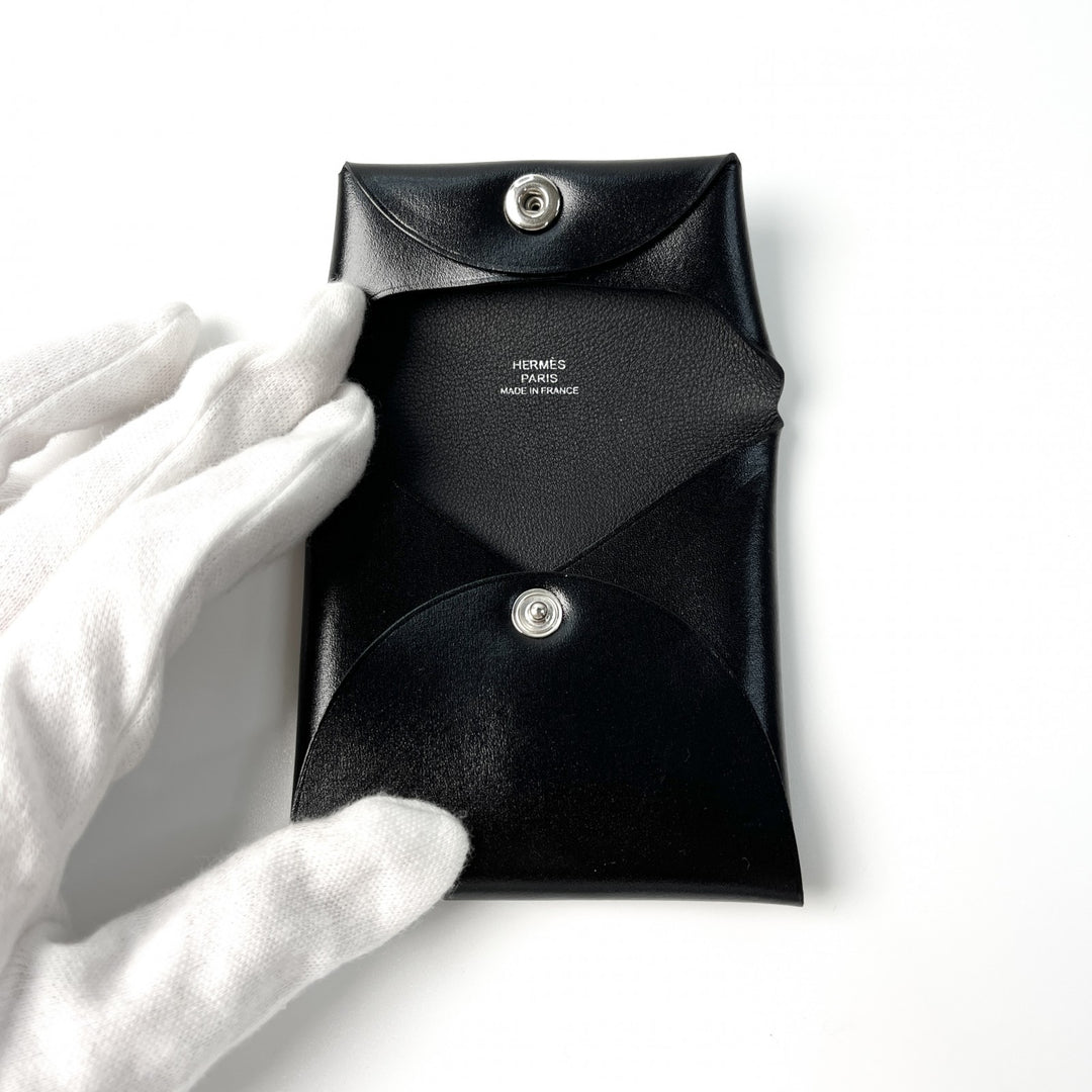 未使用 エルメス HERMES メンズ バスティア コインケース ボックスカーフ U刻印