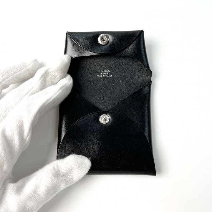未使用 エルメス HERMES メンズ バスティア コインケース ボックスカーフ U刻印