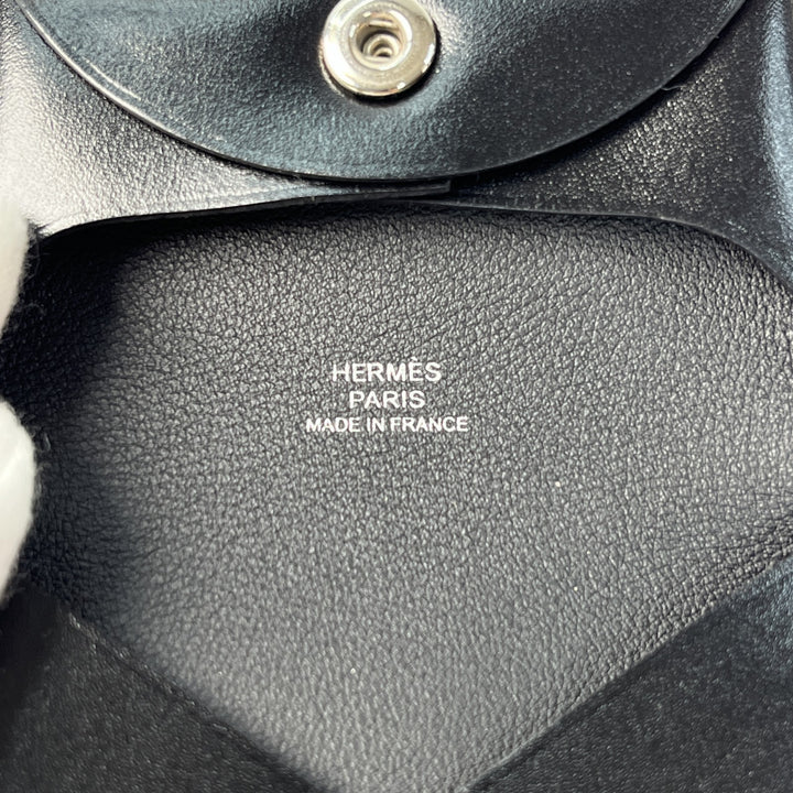 未使用 エルメス HERMES メンズ バスティア コインケース ボックスカーフ U刻印