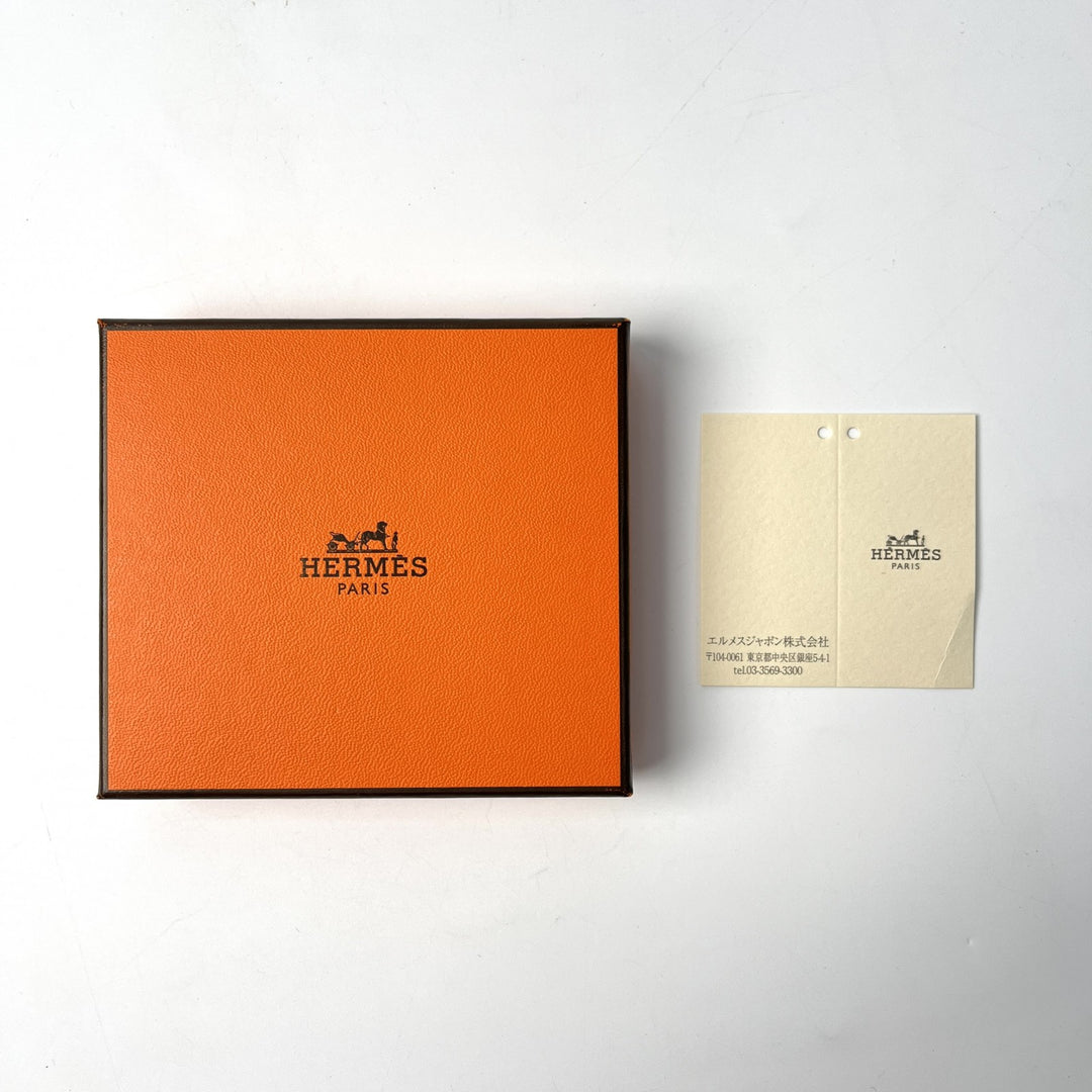 未使用 エルメス HERMES メンズ バスティア コインケース ボックスカーフ U刻印