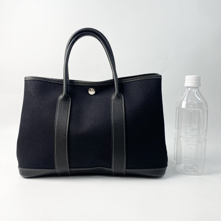 エルメス レディース ガーデンパーティー TPM トワルオフィシェ ヴァッシュカントリー トートバッグ ◻︎K刻印 2007年