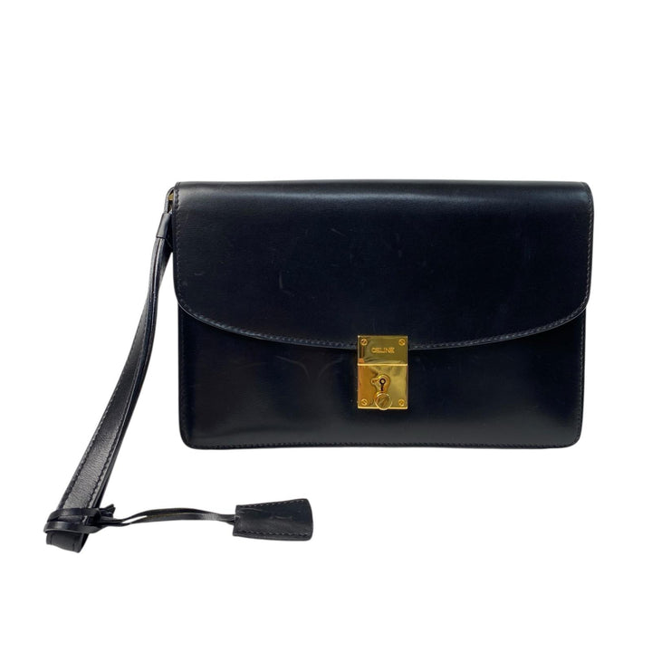 セリーヌ CELINE ヴィンテージ クラッチバッグ セカンドバッグ ブラック メンズ