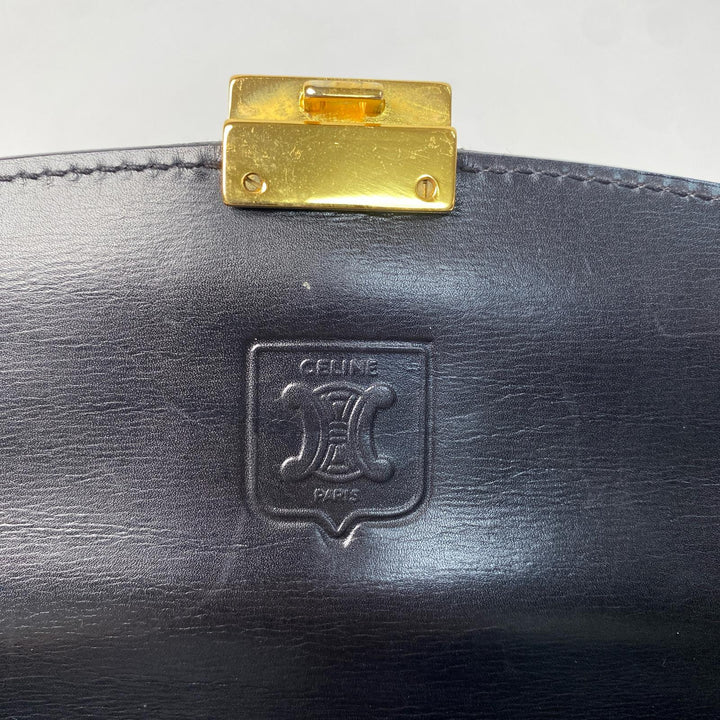 セリーヌ CELINE ヴィンテージ クラッチバッグ セカンドバッグ ブラック メンズ