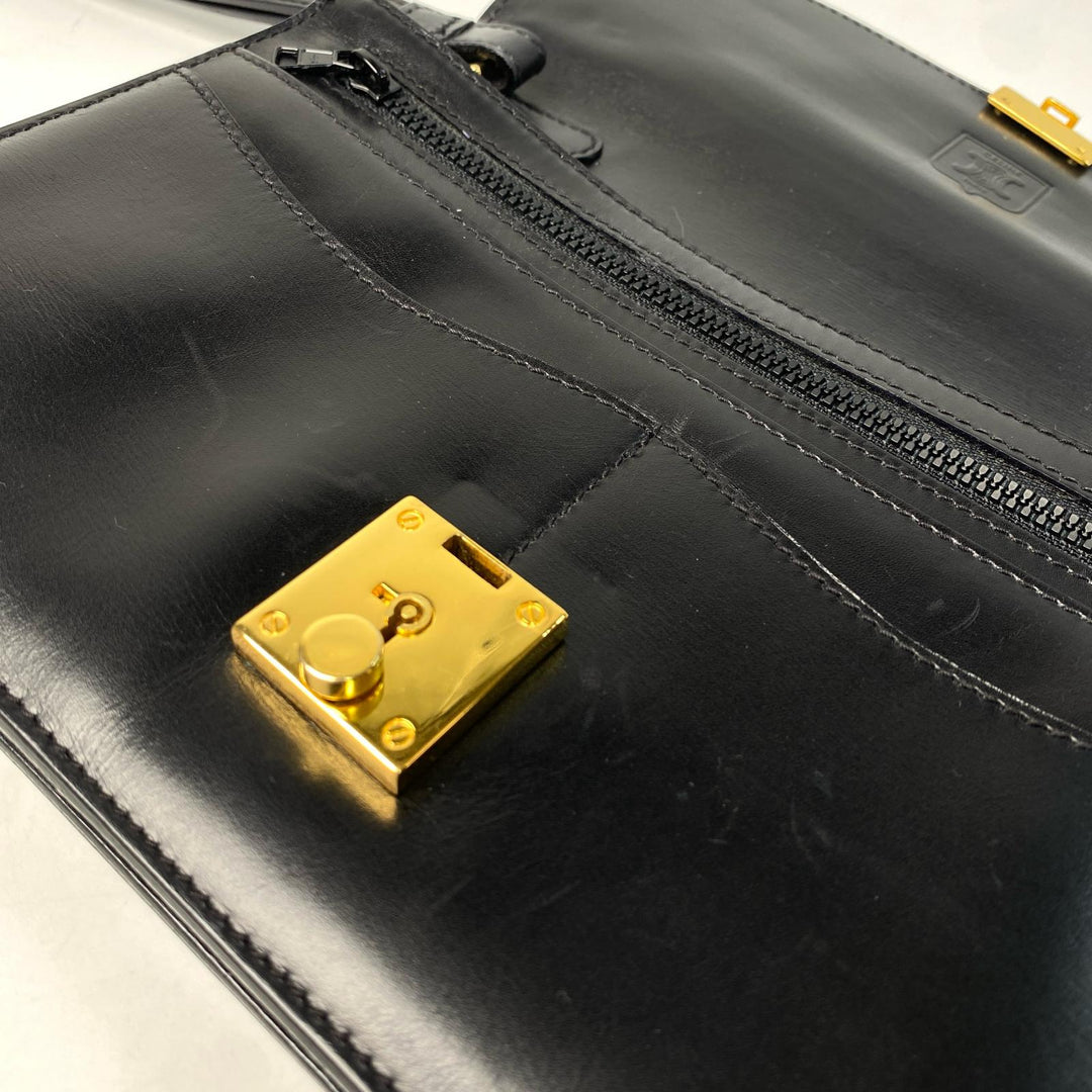 セリーヌ CELINE ヴィンテージ クラッチバッグ セカンドバッグ ブラック メンズ