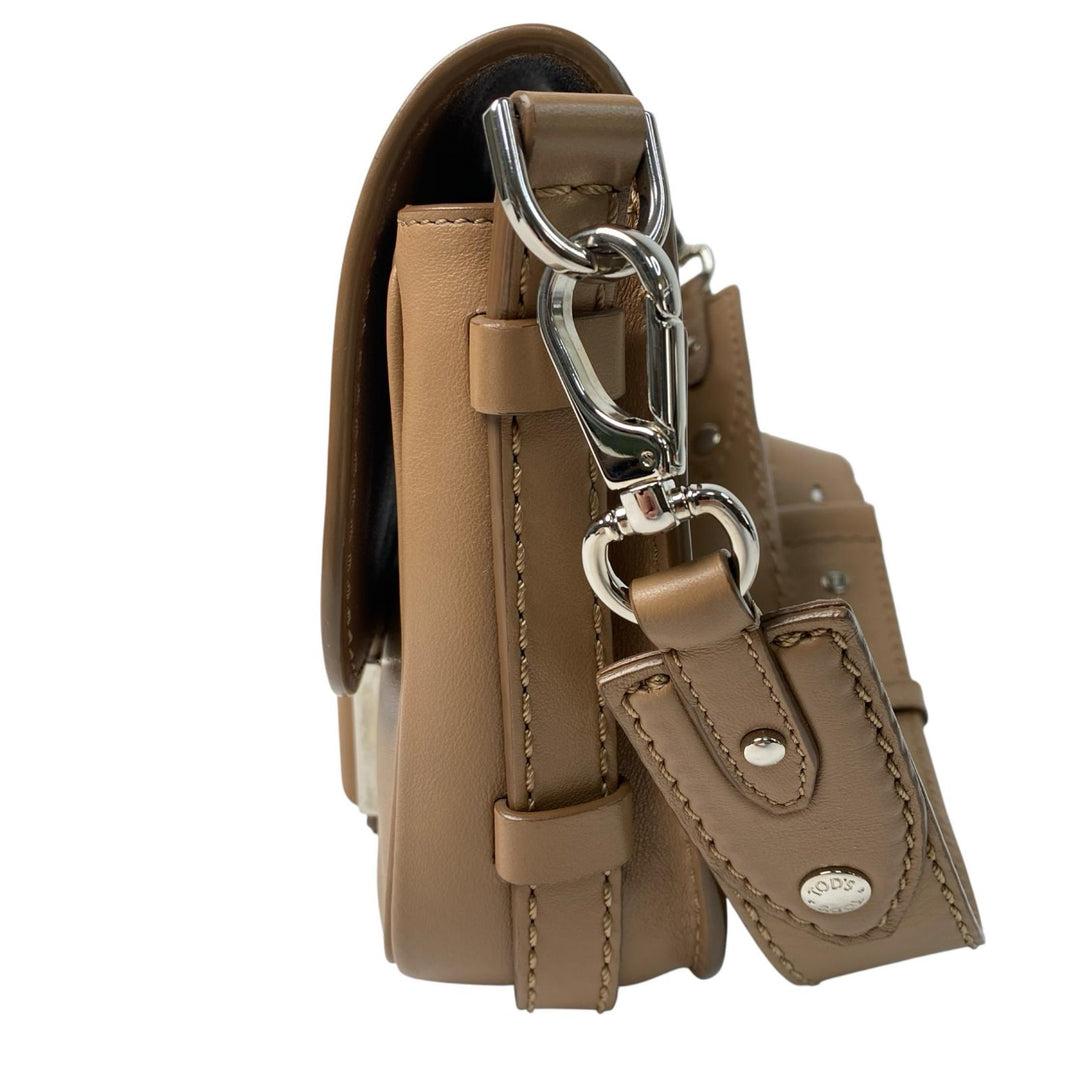 TOD'S トッズ ダブルT ショルダーバッグ レザー 斜めがけ クロスボディ レディース