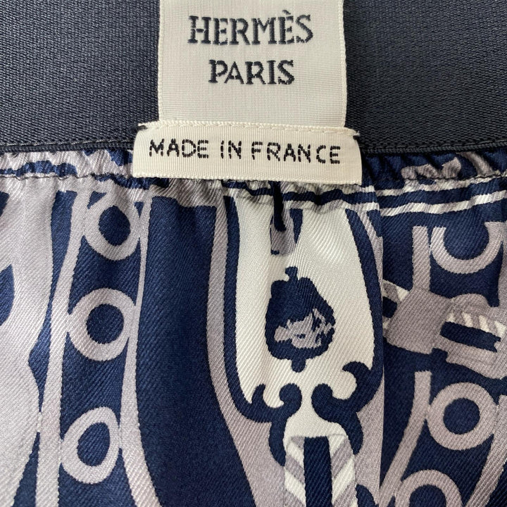 未使用 エルメス HERMES Harnais de CourBandana シルクスカート #40 レディース