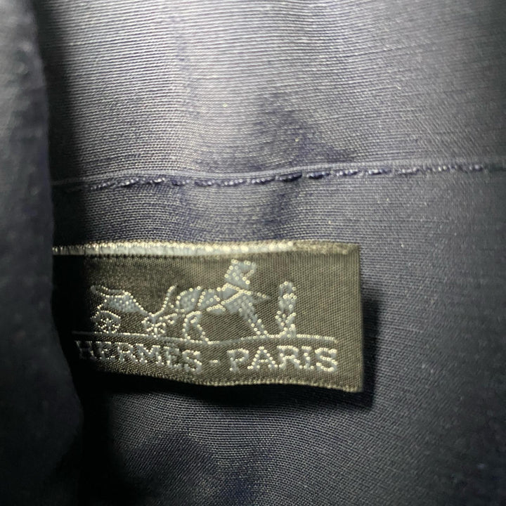 美品 エルメス HERMES ドーヴィル ポーチ ネイビー レディース