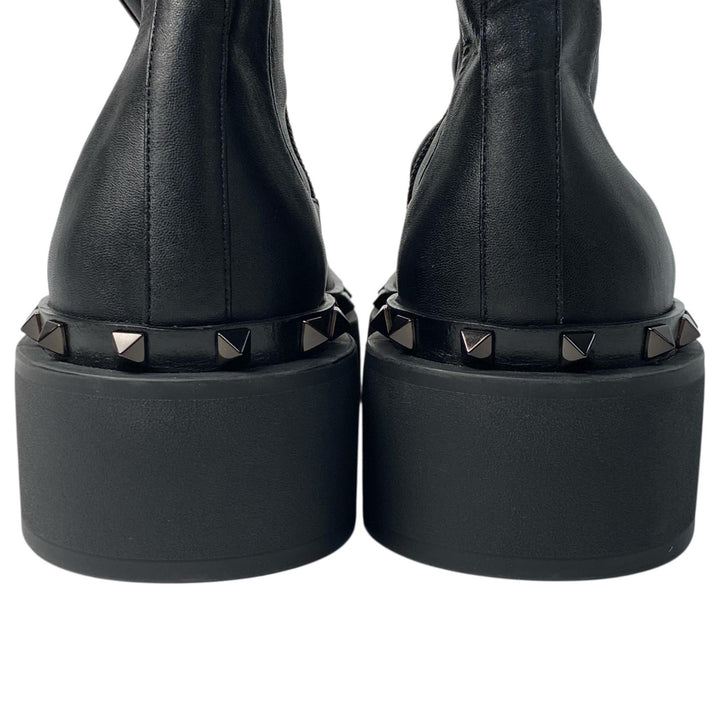 未使用 ヴァレンティノ ガラヴァーニ valentino garavani スタッズ ニーハイ ロングブーツ #35 レディース