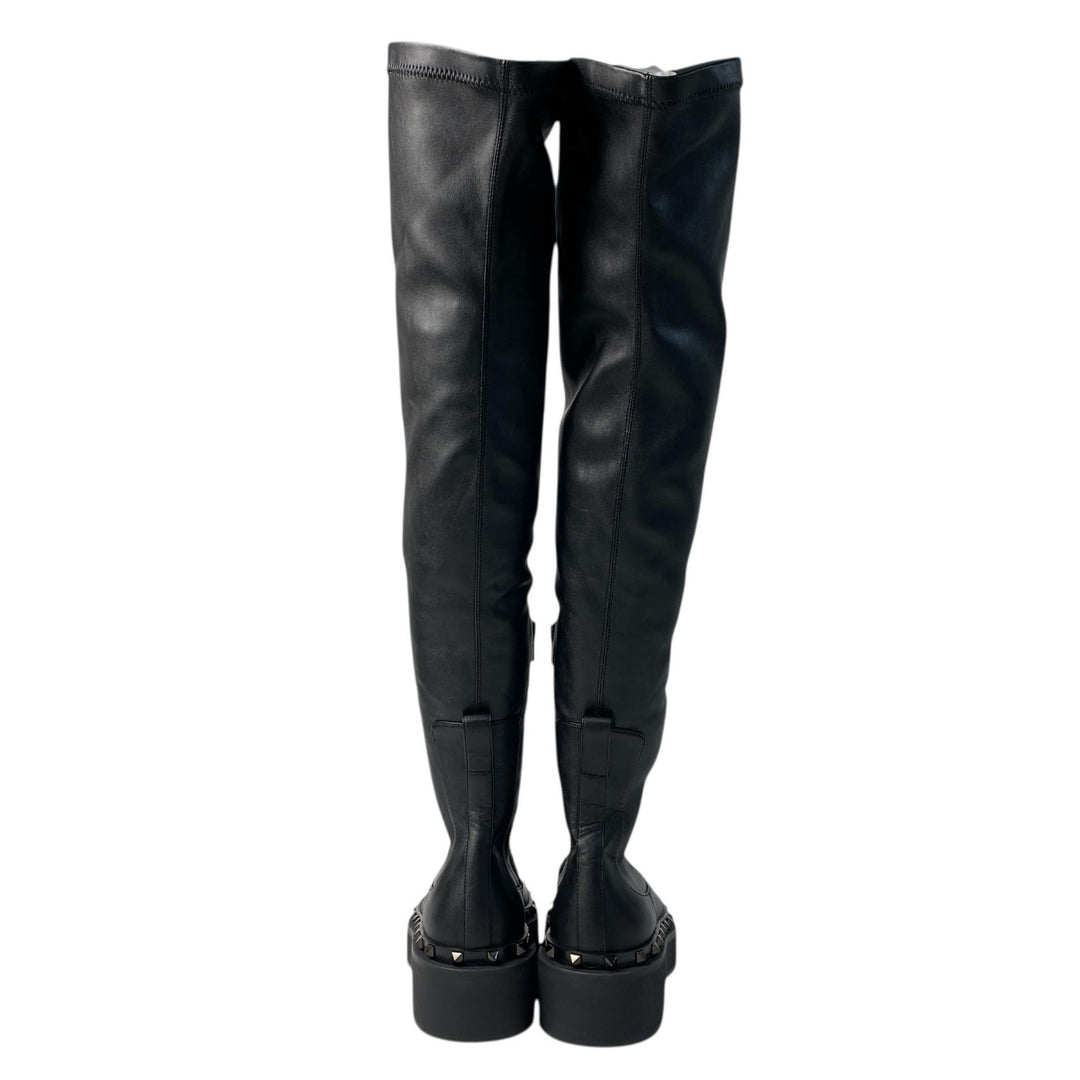 未使用 ヴァレンティノ ガラヴァーニ valentino garavani スタッズ ニーハイ ロングブーツ #35 レディース