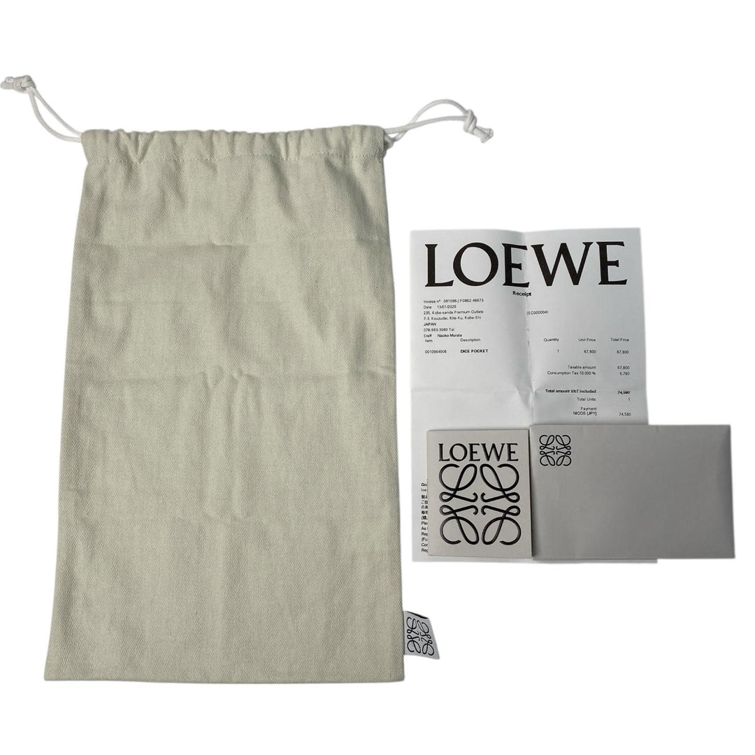 美品 ロエベ LOWEW ダイスポケット ショルダーバッグ クラシックカーフ レディース 斜めがけ クロスボディ
