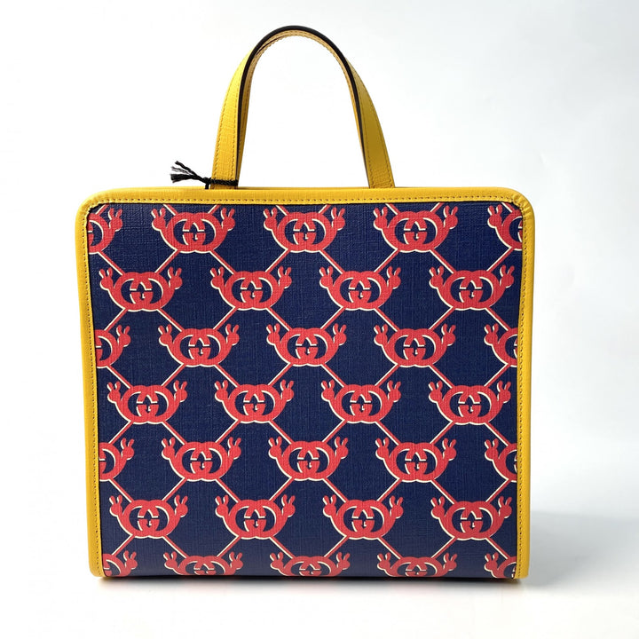 新品 タグあり グッチ GUCCI レディース GGスプリーム ロゴマーク ハンドバッグ 605614