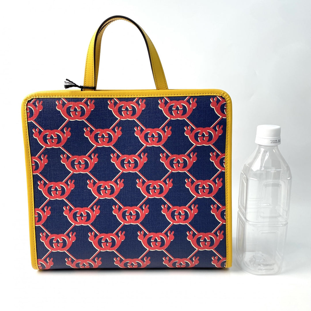 新品 タグあり グッチ GUCCI レディース GGスプリーム ロゴマーク ハンドバッグ 605614