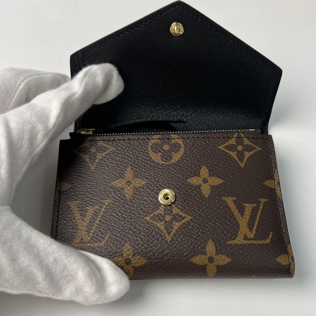 美品 ルイヴィトン LOUIS VUITTON レディース ポルトフォイユ ヴィクトリーヌ 三つ折り財布 M81557 IC