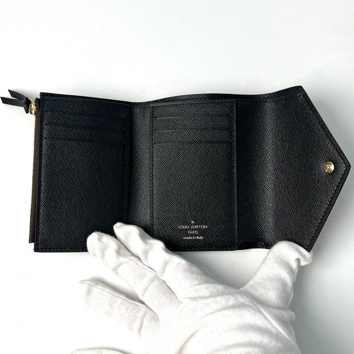 美品 ルイヴィトン LOUIS VUITTON レディース ポルトフォイユ ヴィクトリーヌ 三つ折り財布 M81557 IC