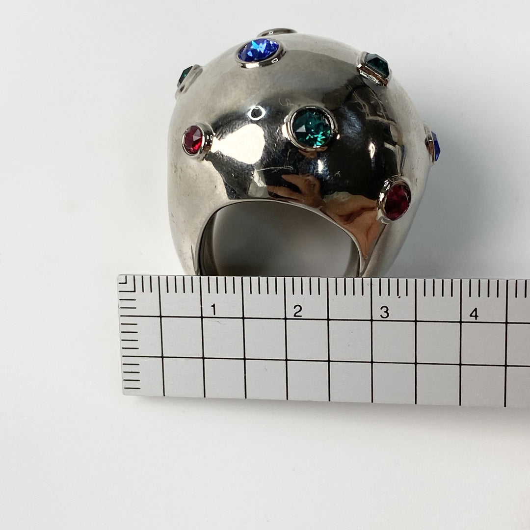 ルイヴィトン LOUIS VUITTON メンズ リング プラネット ストラスカクテルリング 約13号