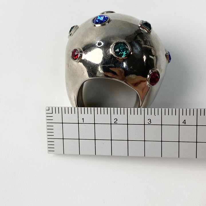 ルイヴィトン LOUIS VUITTON メンズ リング プラネット ストラスカクテルリング 約13号