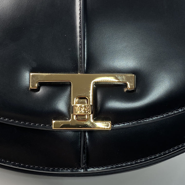 美品 トッズ TOS'S レディース Tタイムレス ミニ ショルダーバッグ レザー 斜めがけ クロスボディ LG49