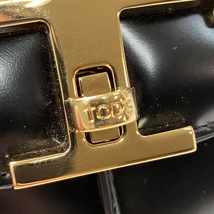 美品 トッズ TOS'S レディース Tタイムレス ミニ ショルダーバッグ レザー 斜めがけ クロスボディ LG49