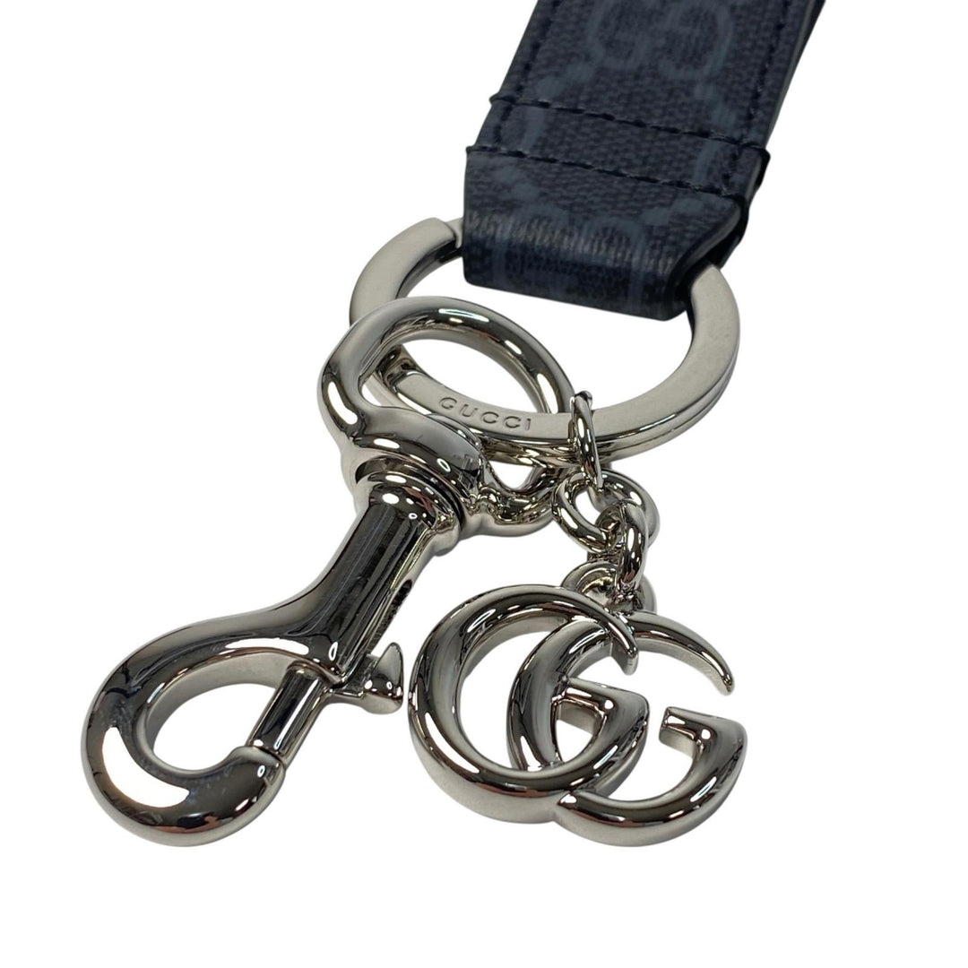 美品 グッチ GUCCI GGスプリーム GGマーモント キーリング チャーム メンズ