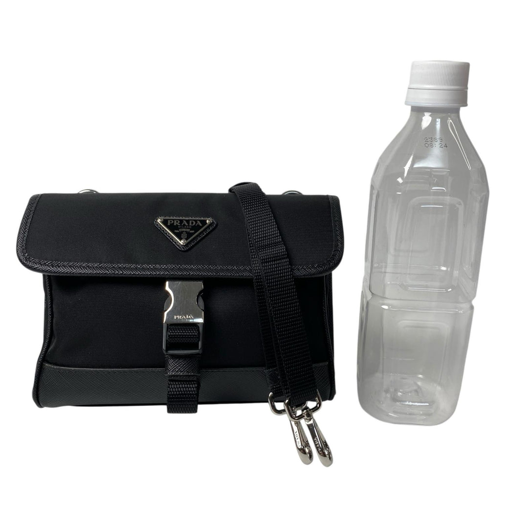 プラダ PRADA ミニショルダーバッグ ナイロン サフィアーノ レザー 2ZH108 斜めがけ クロスボディ メンズ