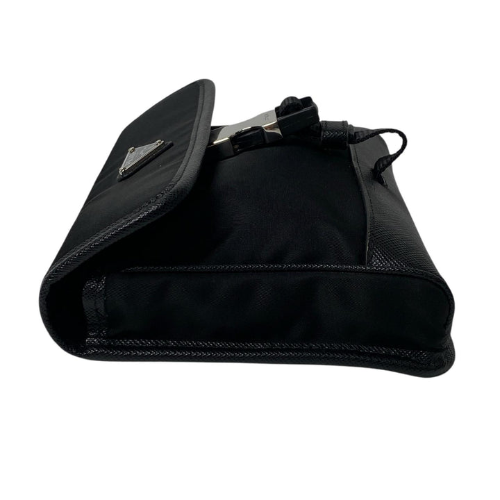 プラダ PRADA ミニショルダーバッグ ナイロン サフィアーノ レザー 2ZH108 斜めがけ クロスボディ メンズ