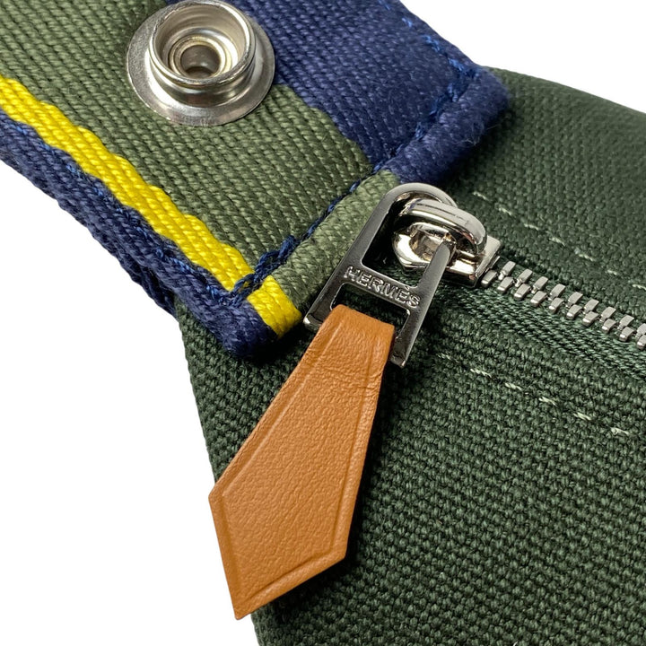 新品同様 エルメス HERMES ブリッドアブラック PM ハンドバッグ キャンバス レディース