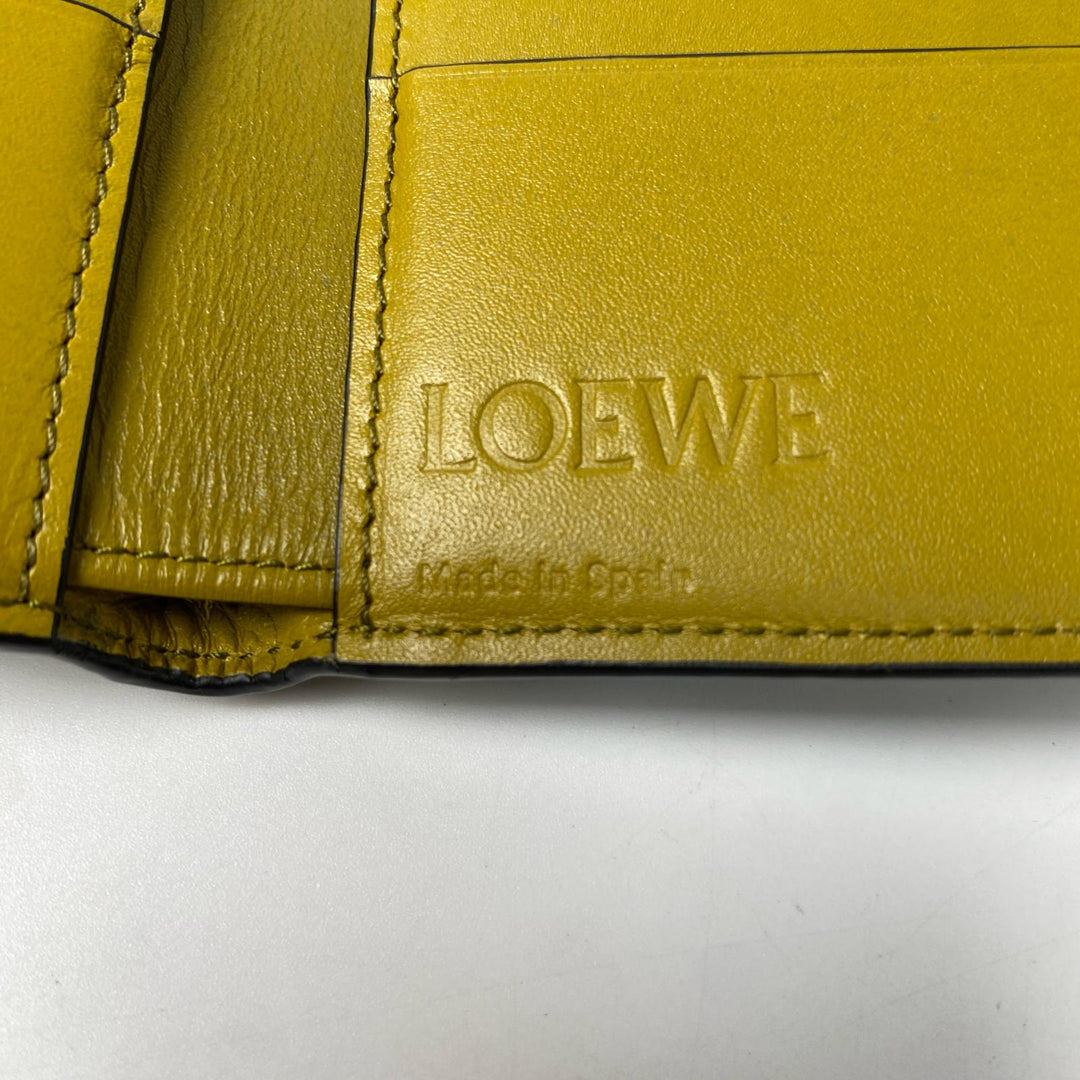 美品 ロエベ LOEWE シグネチャー バイフォールド コンパクトウォレット メンズ