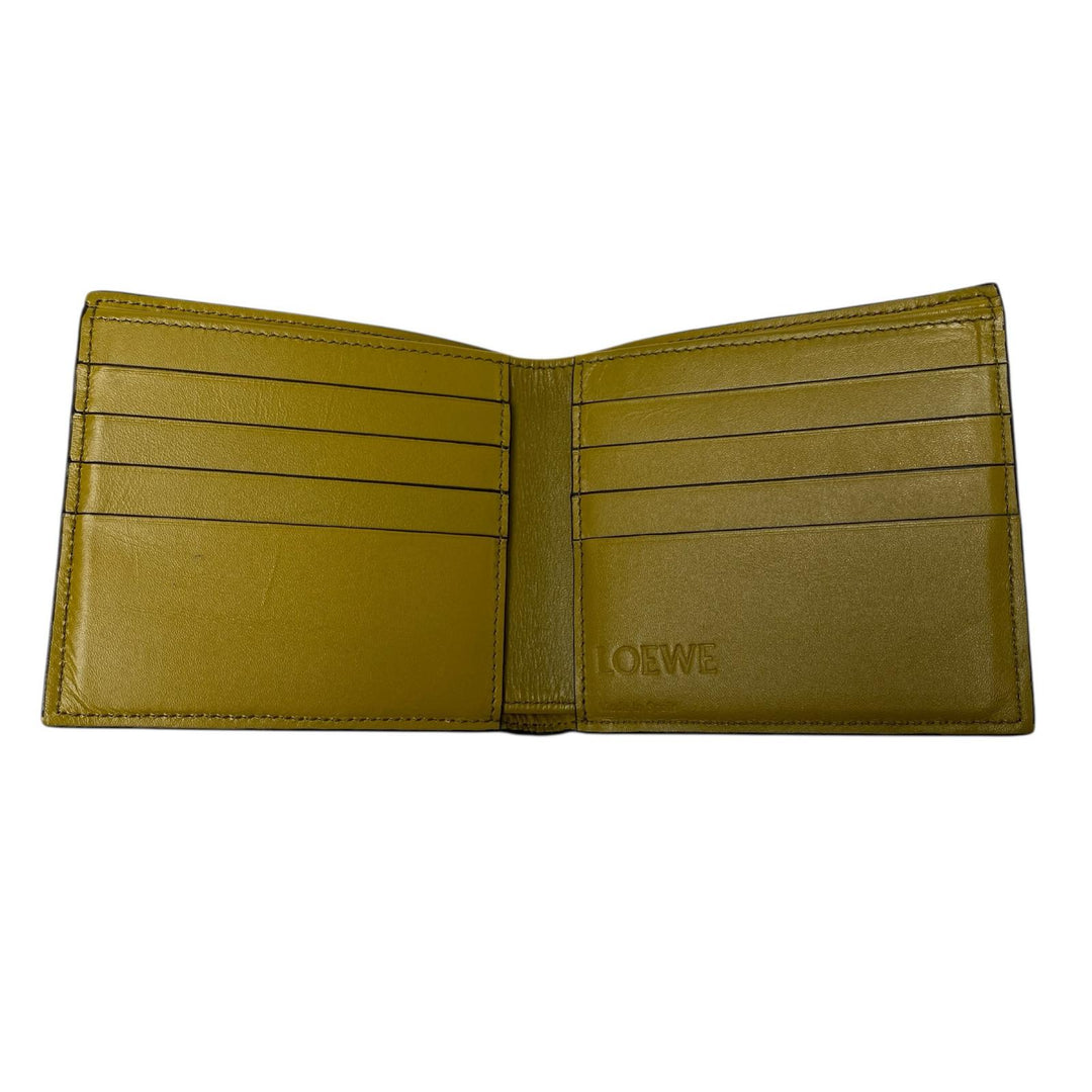 美品 ロエベ LOEWE シグネチャー バイフォールド コンパクトウォレット メンズ