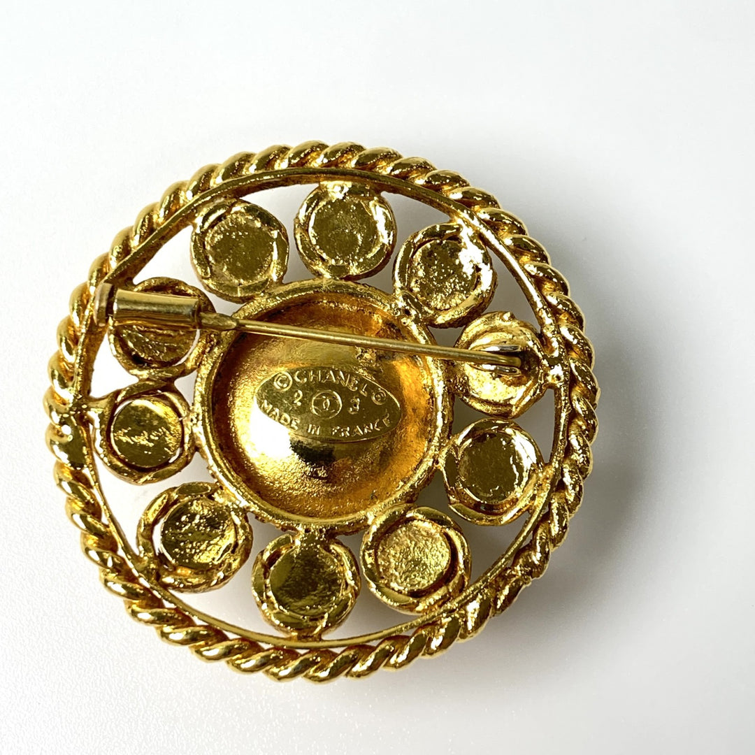 シャネル CHANEL レディース ヴィンテージ グリポア ストーン ブローチ GP