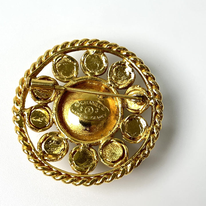 シャネル CHANEL レディース ヴィンテージ グリポア ストーン ブローチ GP