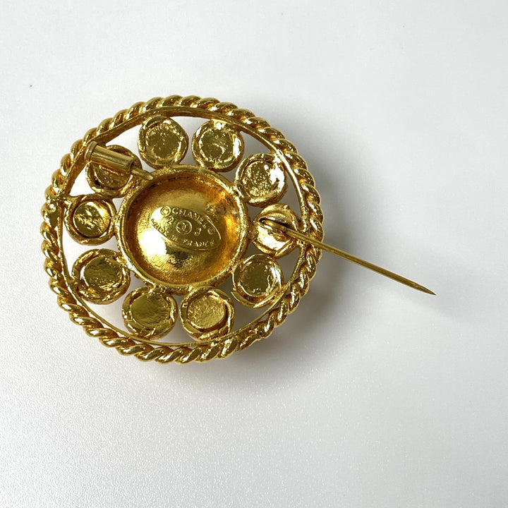 シャネル CHANEL レディース ヴィンテージ グリポア ストーン ブローチ GP