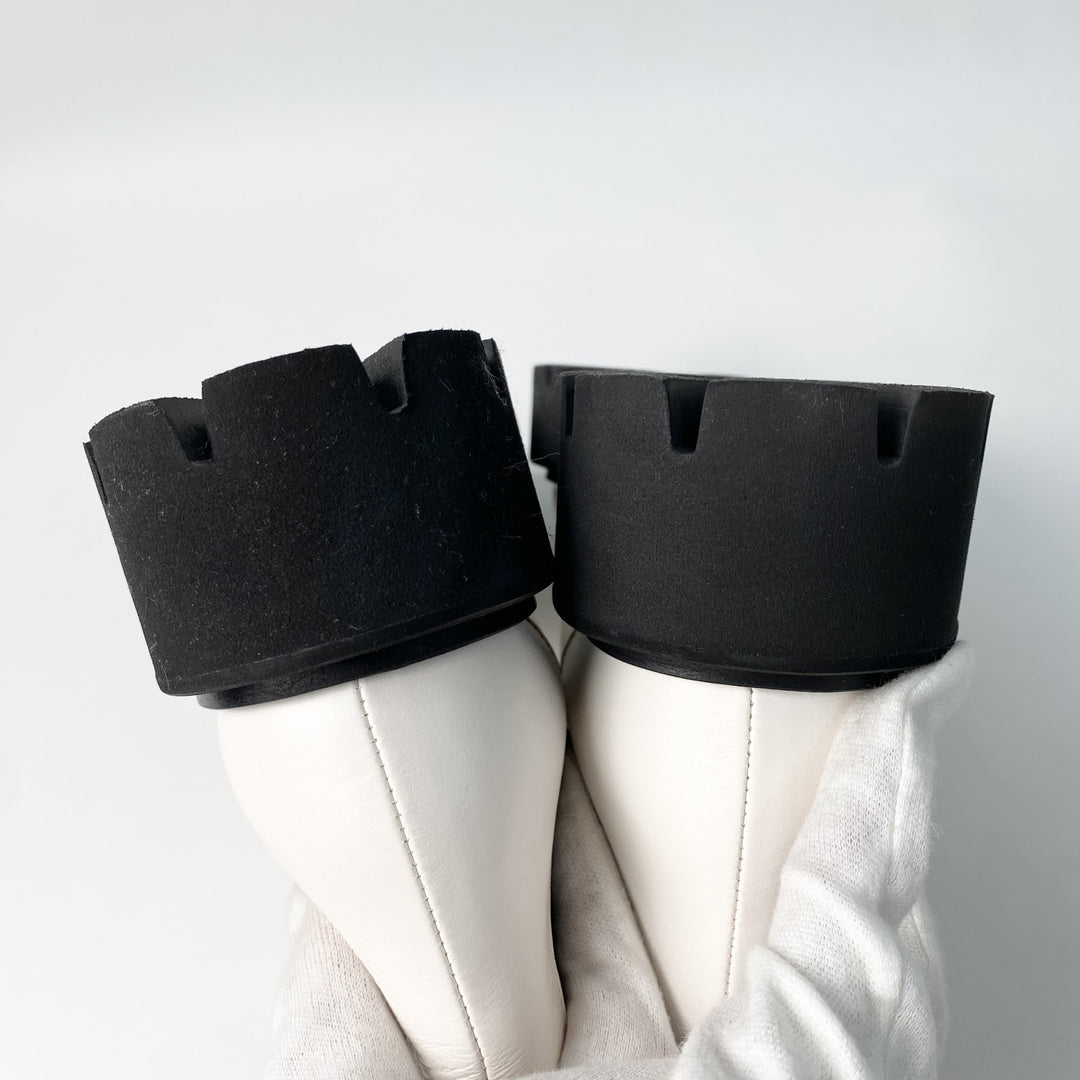 未使用 シャネル CHANEL レディース サイドゴア ショートブーツ 35C レザー パテント G38218 Y55662 22cm