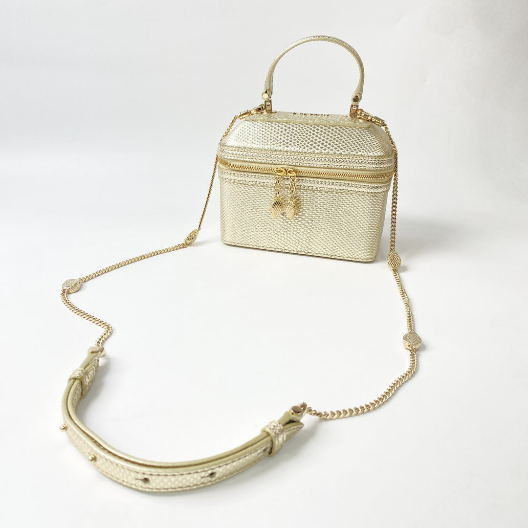 未使用 ブルガリ BVLGARI レディース セルペンティ 2way ショルダーバッグ バニティバッグ