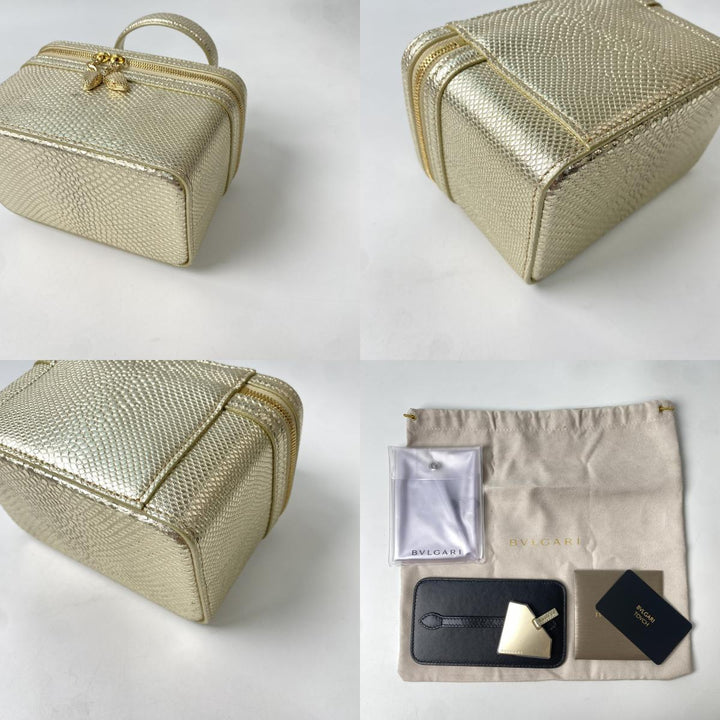 未使用 ブルガリ BVLGARI レディース セルペンティ 2way ショルダーバッグ バニティバッグ