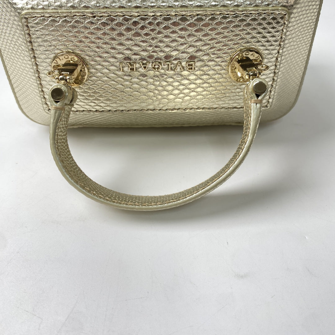 未使用 ブルガリ BVLGARI レディース セルペンティ 2way ショルダーバッグ バニティバッグ