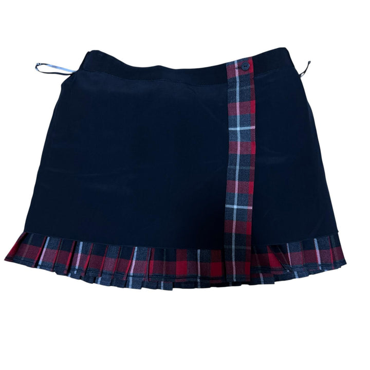 美品 Dior ディオール チェック柄 ミニ プリーツスカート ベルト付 #42 511J73A1640 レディース