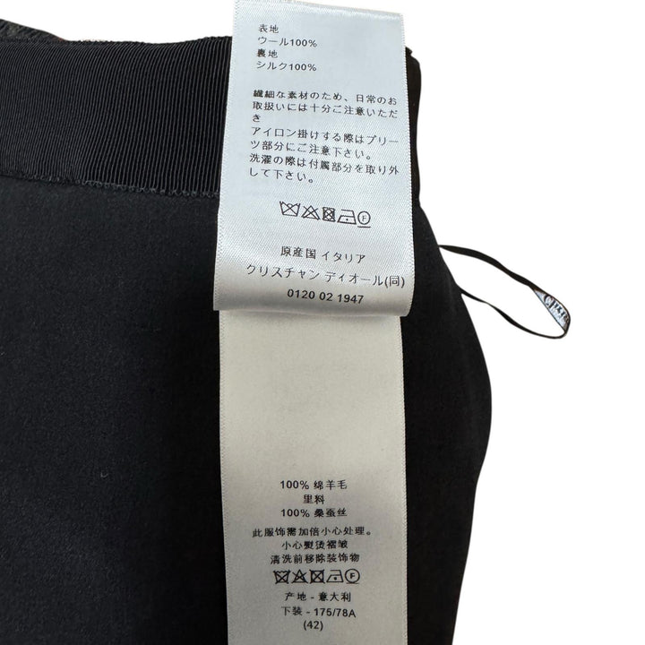 美品 Dior ディオール チェック柄 ミニ プリーツスカート ベルト付 #42 511J73A1640 レディース