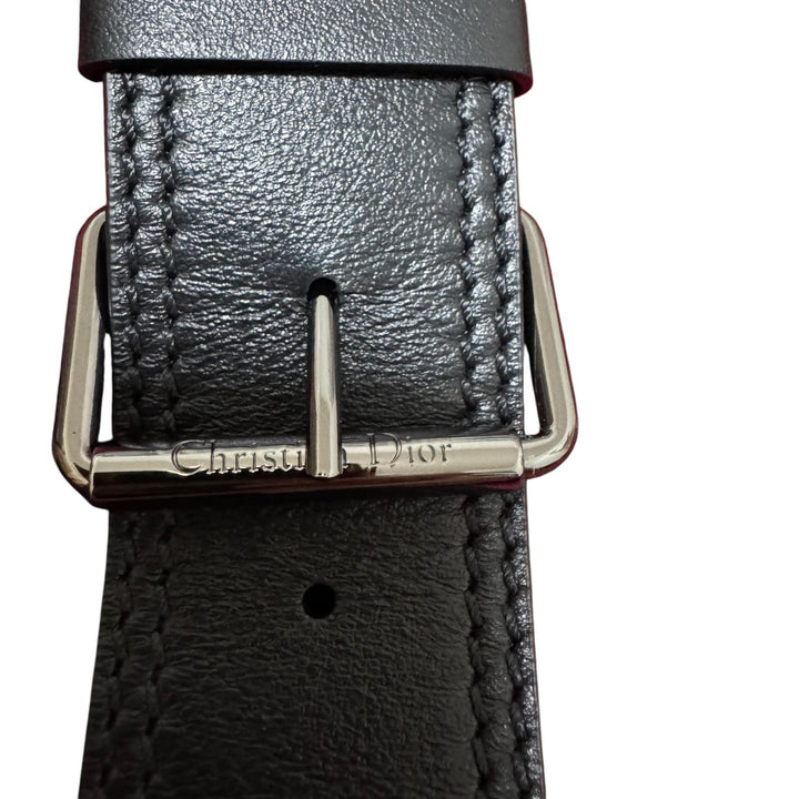 美品 Dior ディオール チェック柄 ミニ プリーツスカート ベルト付 #42 511J73A1640 レディース