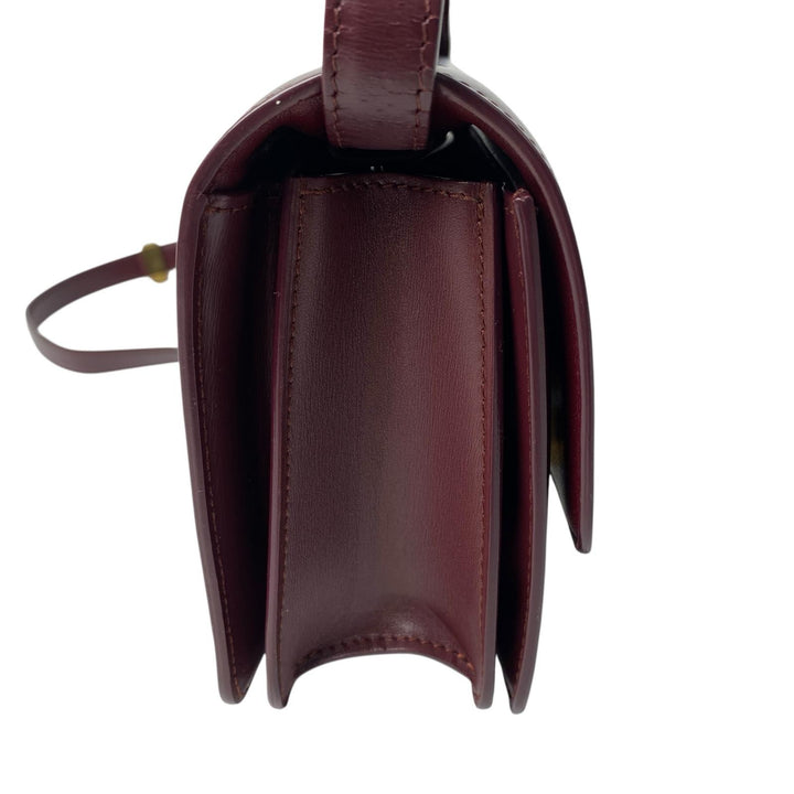 セリーヌ CELINE クラシックボックス ショルダーバッグ ボルドー レディース