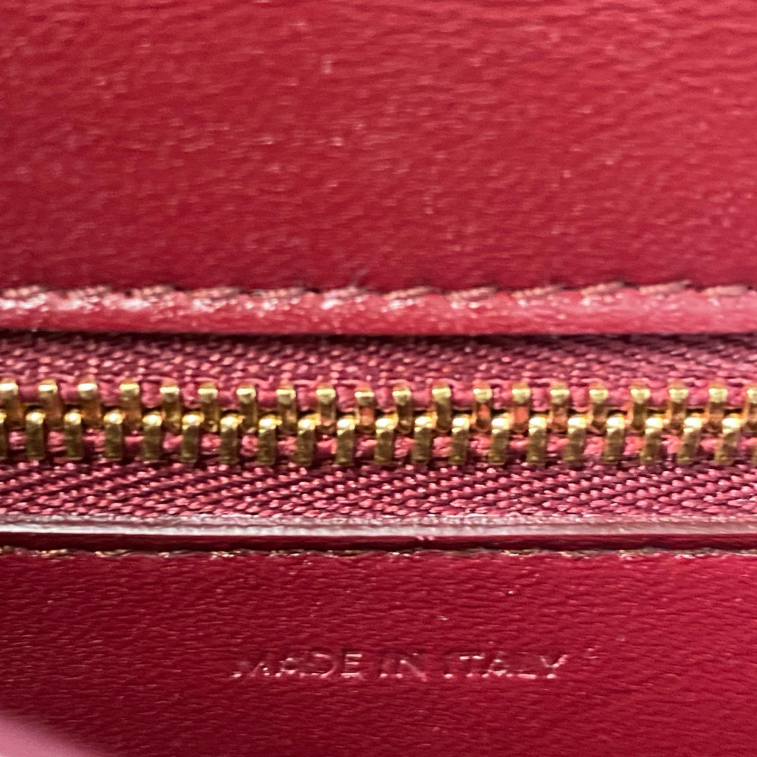 セリーヌ CELINE クラシックボックス ショルダーバッグ ボルドー レディース
