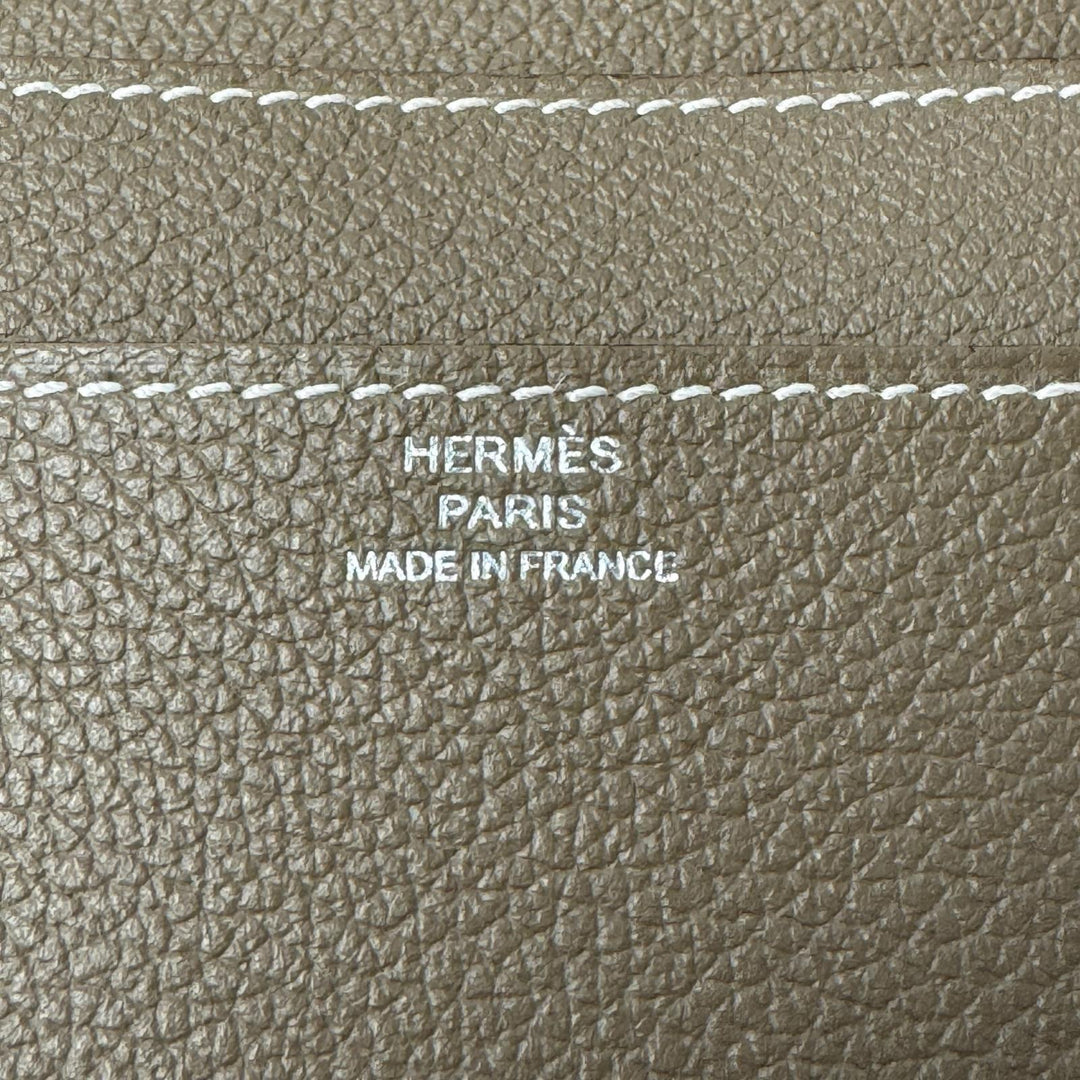 新品 エルメス HERMES R.M.Sトゥタンマン エトゥープ W刻印 長財布 レディース