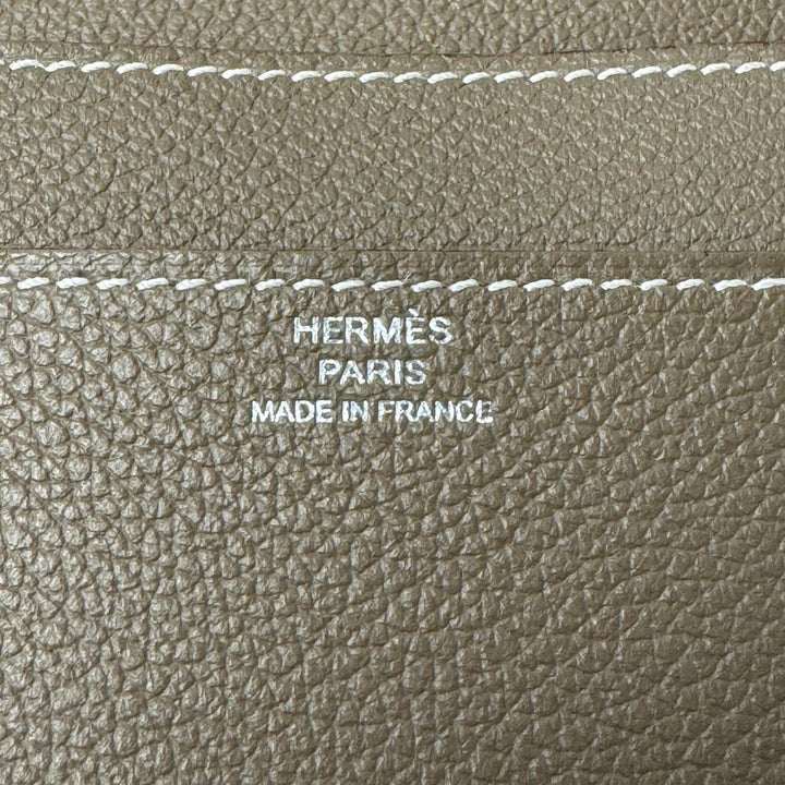 新品 エルメス HERMES R.M.Sトゥタンマン エトゥープ W刻印 長財布 レディース
