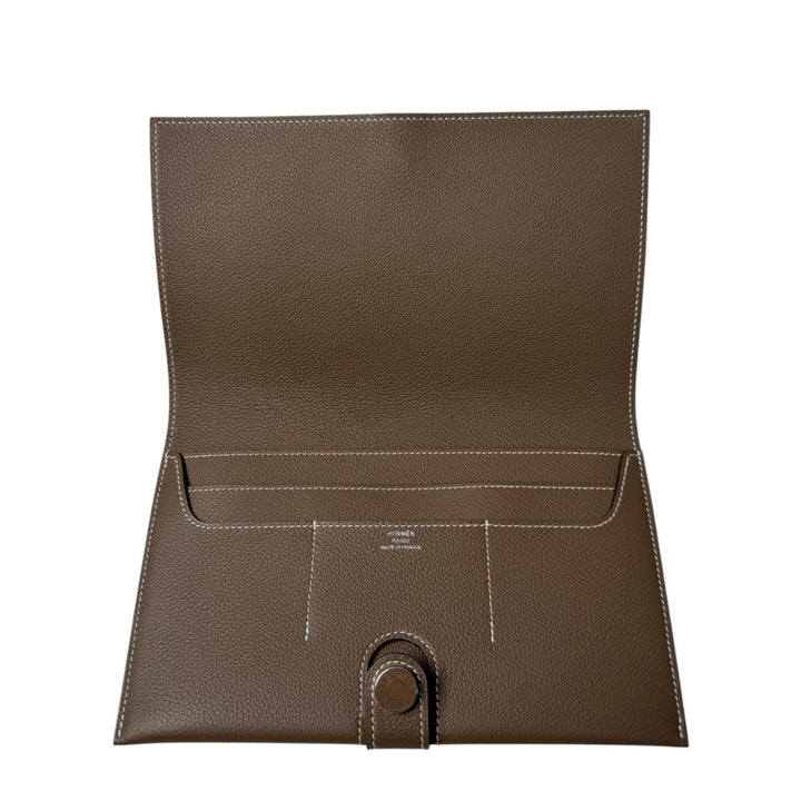 新品 エルメス HERMES R.M.Sトゥタンマン エトゥープ W刻印 長財布 レディース