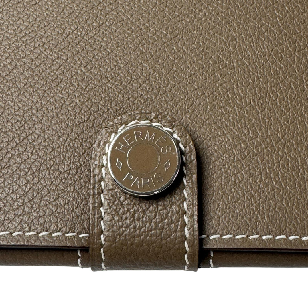 新品 エルメス HERMES R.M.Sトゥタンマン エトゥープ W刻印 長財布 レディース