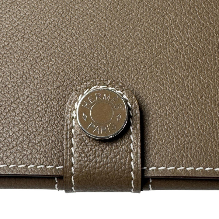 新品 エルメス HERMES R.M.Sトゥタンマン エトゥープ W刻印 長財布 レディース