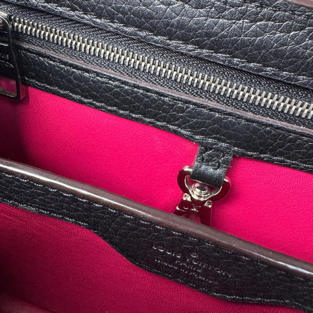 美品 ルイヴィトン LOUIS VUITTON カプシーヌBB M94586 AH2164 2way ショルダーバッグ ハンドバッグ 黒 ブラック 斜めがけ クロスボディ レディース