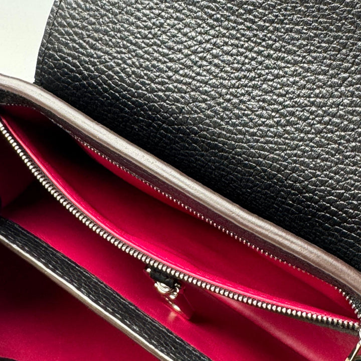 美品 ルイヴィトン LOUIS VUITTON カプシーヌBB M94586 AH2164 2way ショルダーバッグ ハンドバッグ 黒 ブラック 斜めがけ クロスボディ レディース