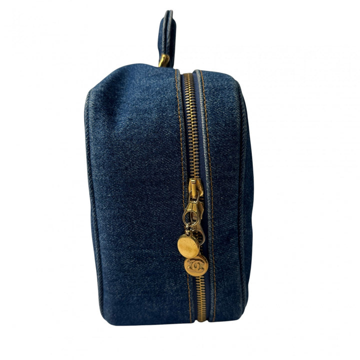 シャネル CHANEL デニム バニティバッグ 2way ショルダーバッグ 4番台 斜めがけ クロスボディ レディース
